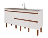 Balcão Cozinha Prisma Px Perfil 1,74 Mt Branco