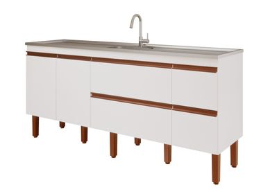 Balco Cozinha Prisma Px Perfil 1,94 Mt Branco