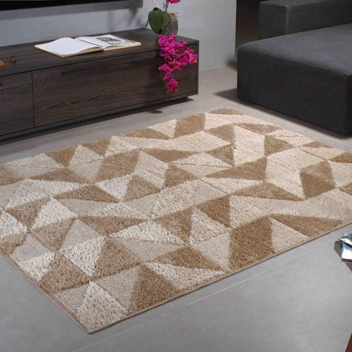 Tapete Shaggy Jazz 06 150X200 Cm Trigo, marca Oasis Tapetes - Foto Principal