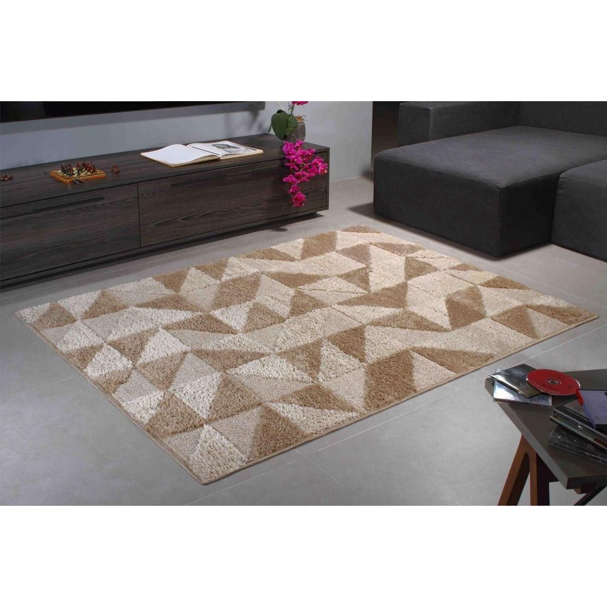 Tapete Shaggy Jazz 06 150X200 Cm Trigo, marca Oasis Tapetes - Foto Principal