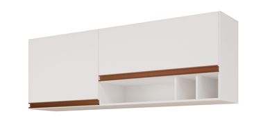 Armrio Areo Prisma 1,44m Branco MGM