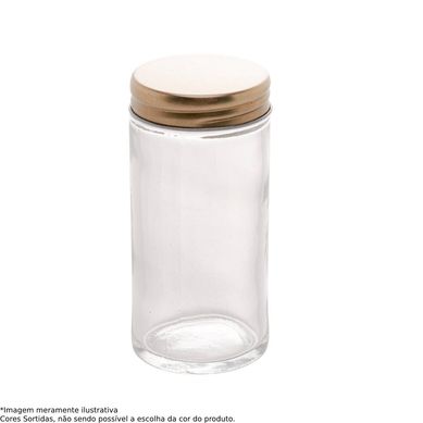 Pote para Tempero de Vidro com Tampa Sortida Lyor