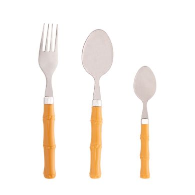 Faqueiro 16 Peas Ao Inox com Cabo Plstico