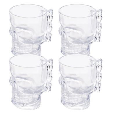 Kit com 4 Canecas Caveira 510ml