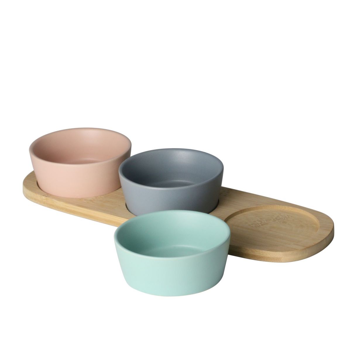 Conjunto Petisqueira com Band Bambu e 3 Pot Cerâ, marca Lyor - Foto Principal