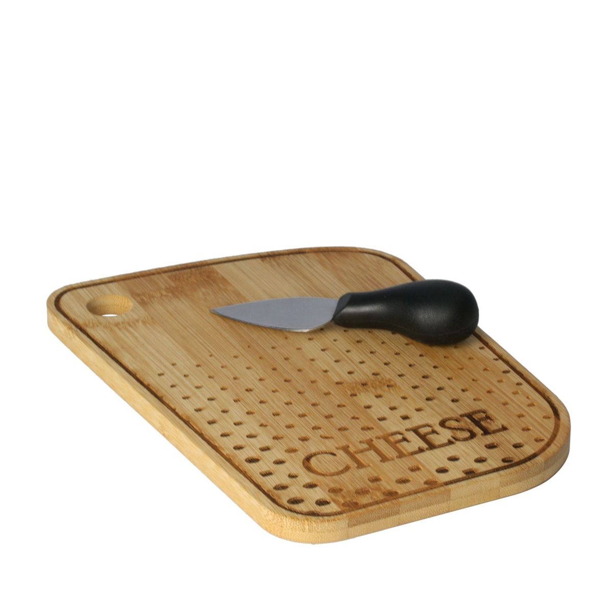 Conjunto para Queijo Desenhado com 1 Tábua Bambu, marca Lyor - Foto Principal