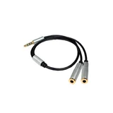 Cabo P2 Estéreo 4C X Fone Microfone Prata Tblackrox