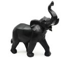 Figura Elefante Origami Preto 30cm Just Home Collection