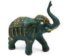 Figura Elefante Verde 21X24Cm