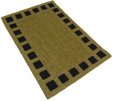 Capacho Sisal 40x60cm Pintado Basic 05 Preto Apaeb Sisal