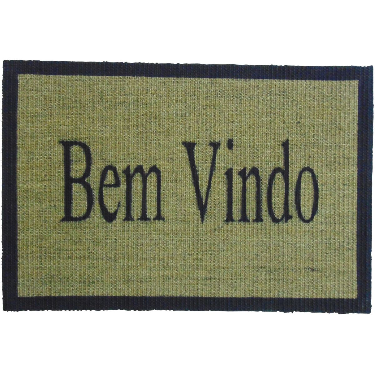 Capacho Sisal 40x60cm Bem Vindo Preto Apaeb Sisal, marca Apaeb Sisal - Foto Principal