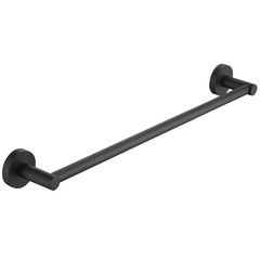 Porta Toalha 46cm Chicago Preto Fosco Sensi Dacqua