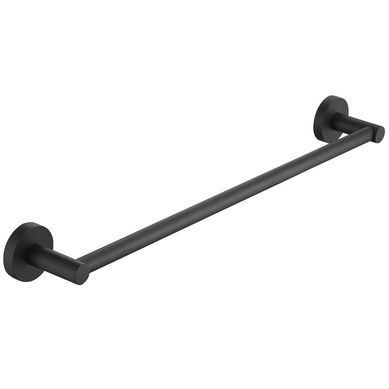 Porta Toalha 60cm Chicago Preto Fosco Sensi D'acqua
