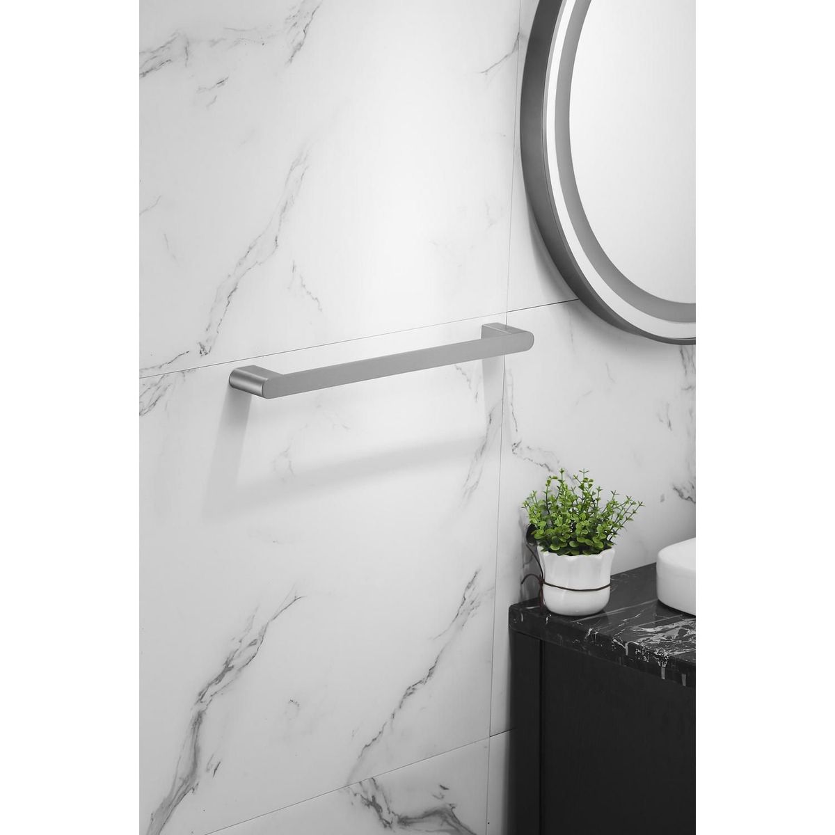 Porta Toalha 46cm Sidney Niquel Sensi D'acqua, marca  - Foto 2