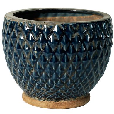 Vaso Cermico B&W Azul 20x16cmHomy