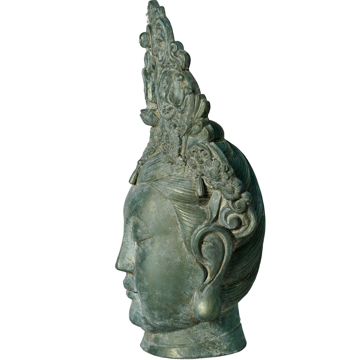 Cabeça de Buda Nepal Verde 38cm Homy, marca Homy - Foto 2