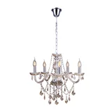 Lustre France Cristal Champagne 5 Lâmpadas Startec