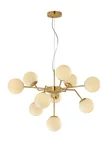 Pendente Mond 10Xg9 Branco e Dourado Sl-5872/H10 Gold Wh