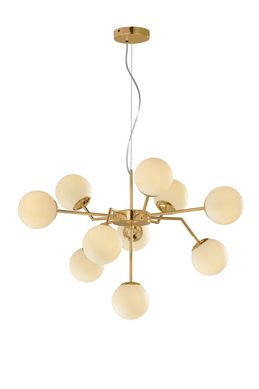 Pendente Mond 10Xg9 Branco e Dourado Sl-5872/H10 Gold Wh