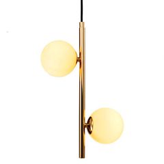 Pendente Louise de Teto 2 Lâmpadas Sl-5874/H2 Gold Hevvy