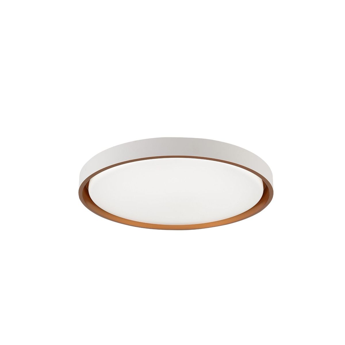 Plafon Redondo 24W 41cm Ly-8762M Branco e Dourado Hevvy, marca Hevvy - Foto 2