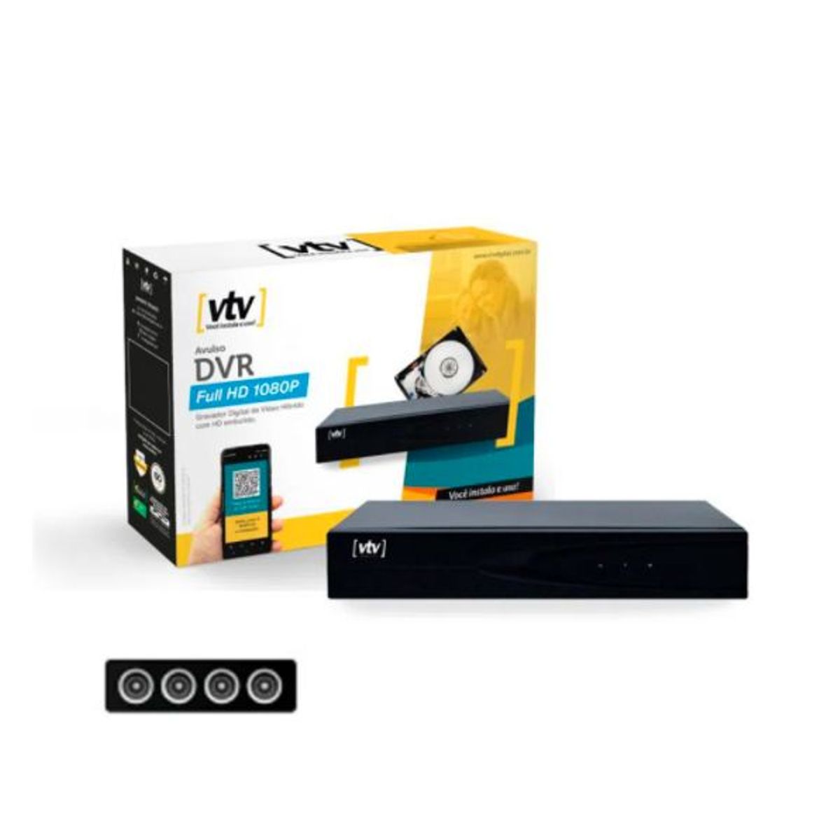 Dvr  5X1 4Ch 1080P + Hd 500Gb, marca Vtv - Foto 2