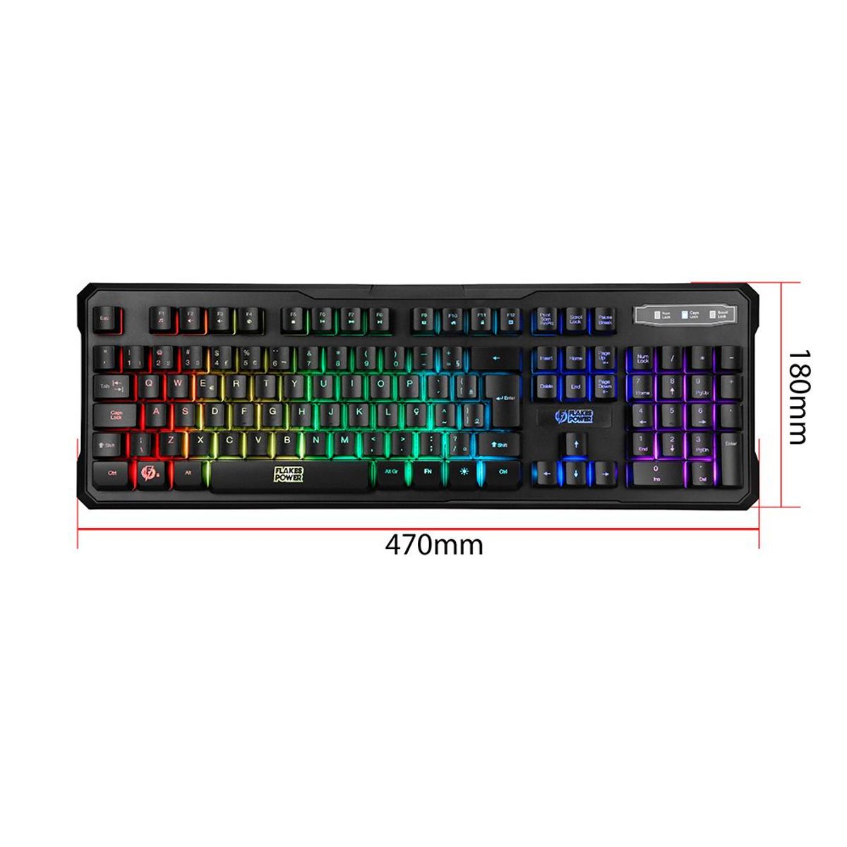 Teclado Gamer Flakes Power Battle, marca Elg - Foto 2