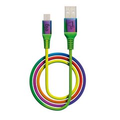 Cabo Micro Usb Rainbow Rec E Sinc 1M