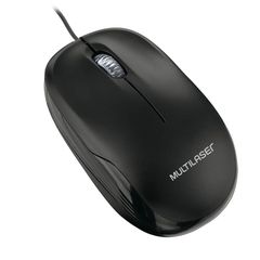 MOUSE OPTICO COM FIO PRETO