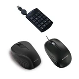 Kit Multilaser Teclado Numérico Cabo Retrátil+Mouse Box Optico com Fio+ Mouse sem Fio 2.4Ghz Preto