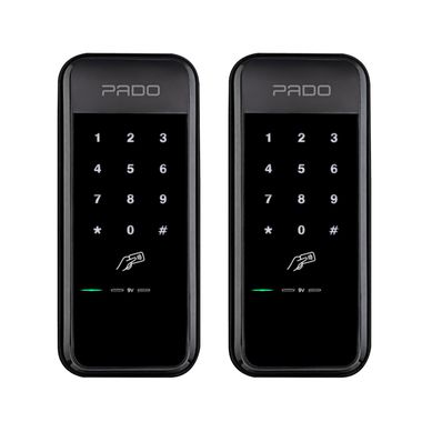 Kit com 2 Fechaduras Digitais Sobrepor Fds-50 Ep Preta