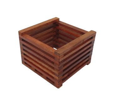 Cachepot em Madeira para Jardim Verical 18x35x12cm