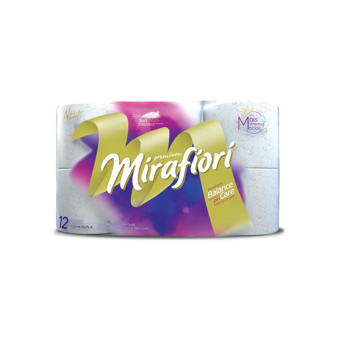 Papel Higiênico Mirafiori Folha Dupla 30M 12 Rolos, marca Mirafiori - Foto Principal