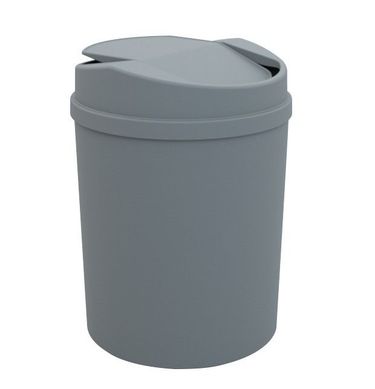 Lixeira 5L Basculante Cinza
