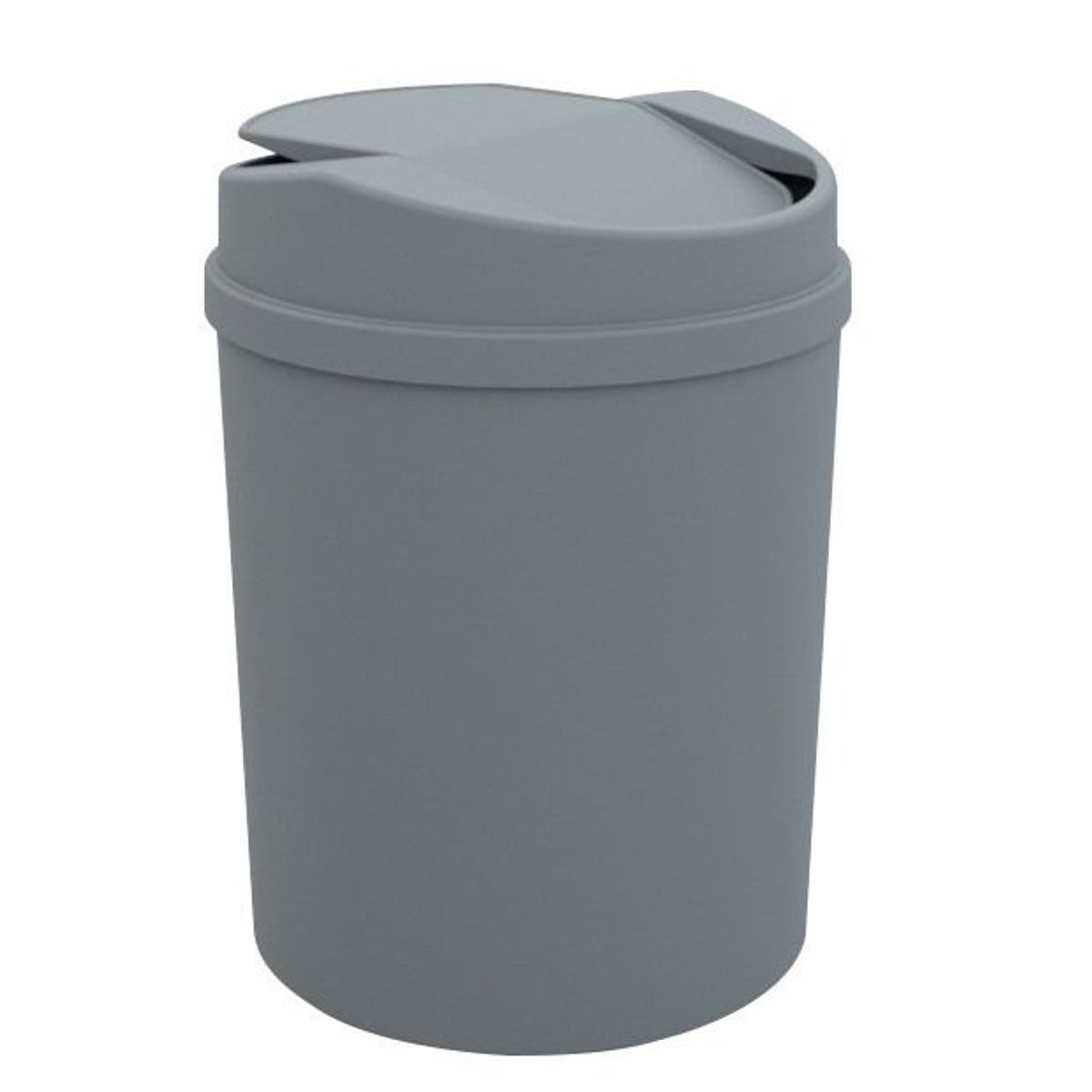 Lixeira 5L Basculante Cinza, marca Utility - Foto Principal