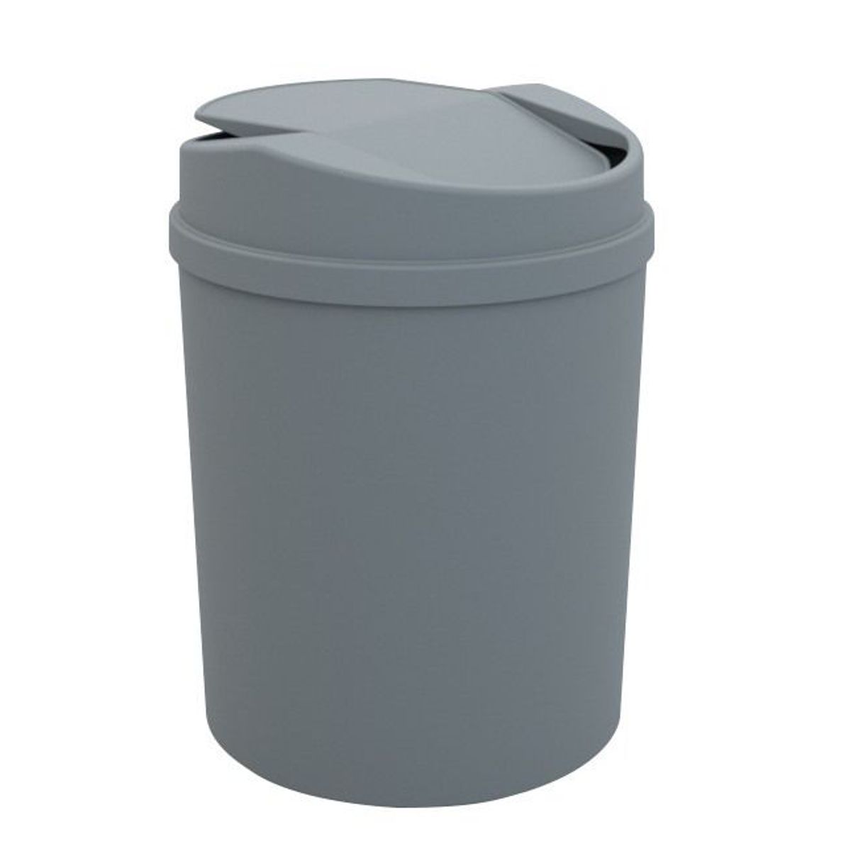 Lixeira 5L Basculante Cinza, marca Utility - Foto Principal