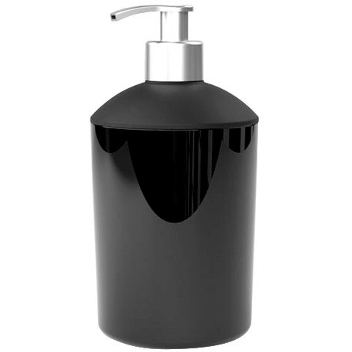 Porta Sabonete Liquido Mettalic One Preto, marca Utility - Foto Principal