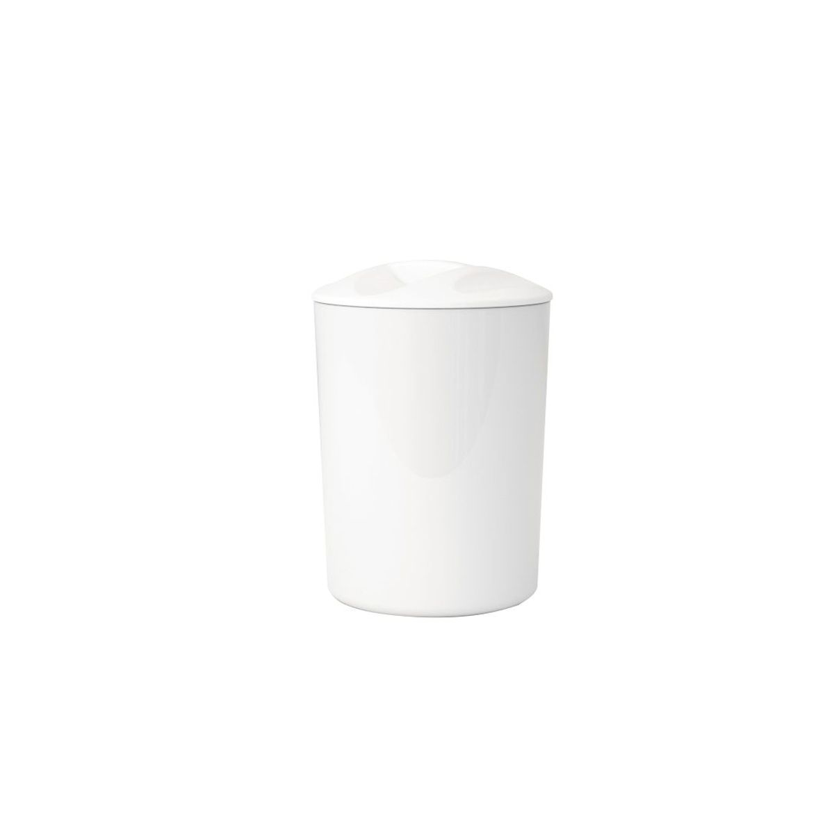 Porta Algodão e Hastes Flexíveis em Plástico One Branco, marca Utility - Foto Principal