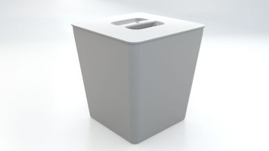 Lixeira 5L Infinity Cinza Wg