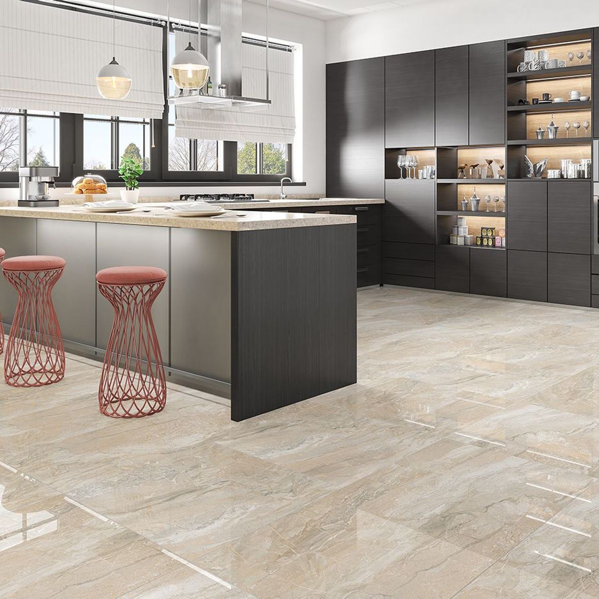 Piso In Out Premium PPI70090R 73x73 Caixa 2,13m² Marrom, marca Incefra - Foto Principal