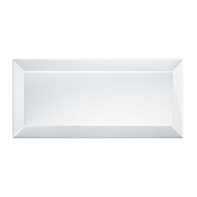 Revestimento Esmaltado Bold Bisote Brilho Branco 7,7x15,4cm Caixa 0,93 Roca