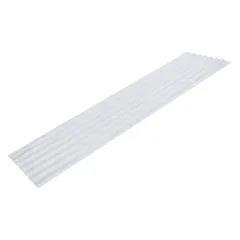 Telha Ajover Policarbonato Ajozinc (Onda Baixa ) 2,44m x 0,50m Leitosa