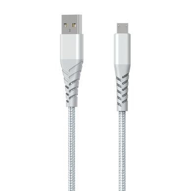 Cabo USB a Micro 3m Prata