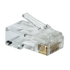 Conector Rj45 50U Cat6 com 10 Peças