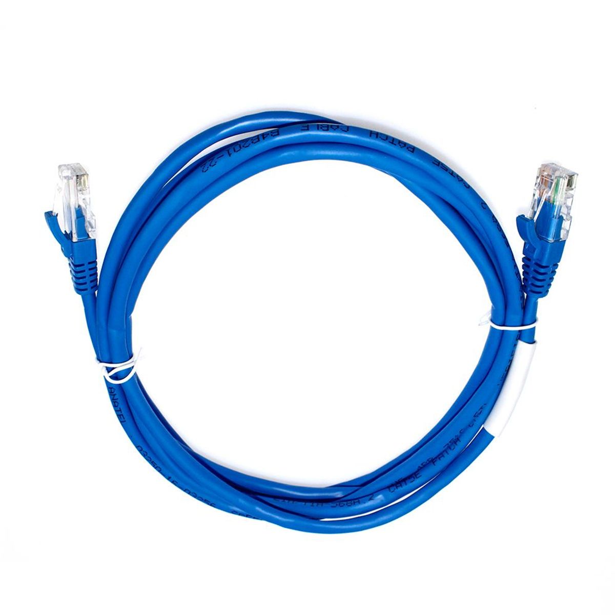 Cabo de Rede Rj45 Patch Cord Cat.5E 2m Azul Speedlan, marca Speedlan - Foto 2