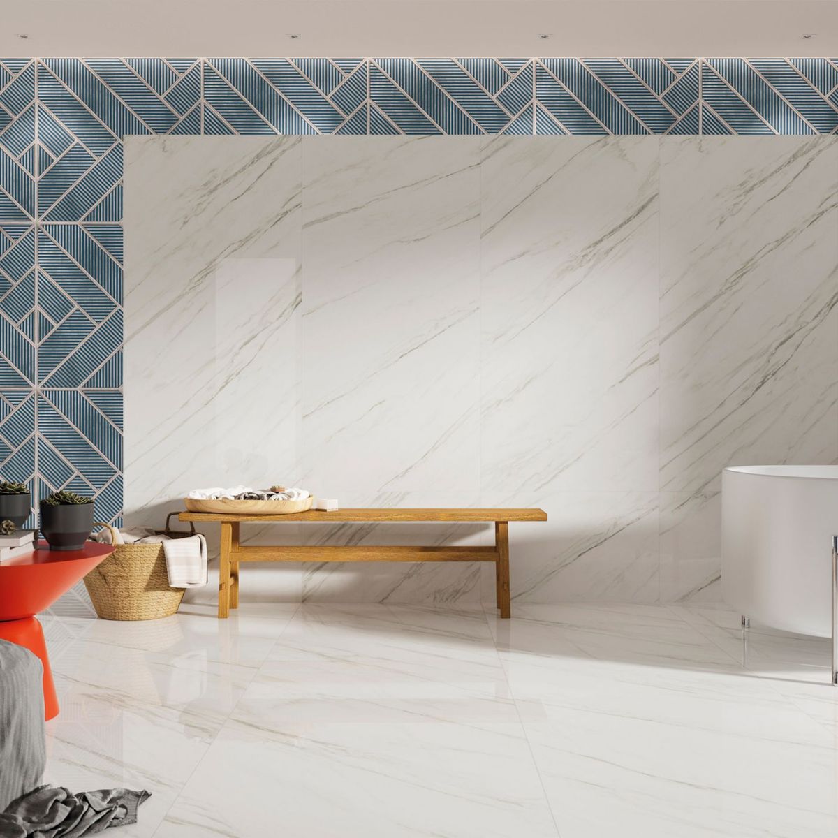 Porcelanato Retificado Natural Véu de Noiva White 120x120cm Caixa 1,44m² Ceusa, marca Ceusa - Foto Principal