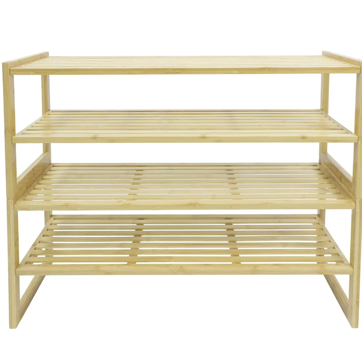 Sapateira Bambu Empilhavel 2 Níveis Just Home Collection, marca Just Home Collection - Foto 2