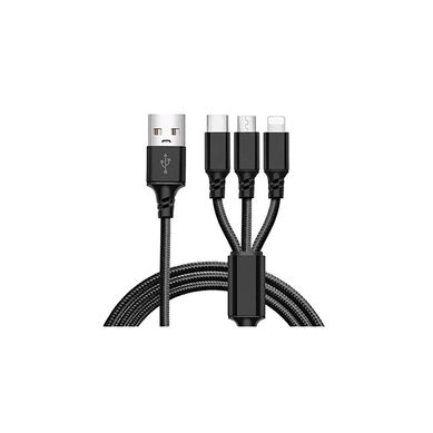 Cabo Usb 3 X 1 Micro Tipo-C 8P 3M Preto