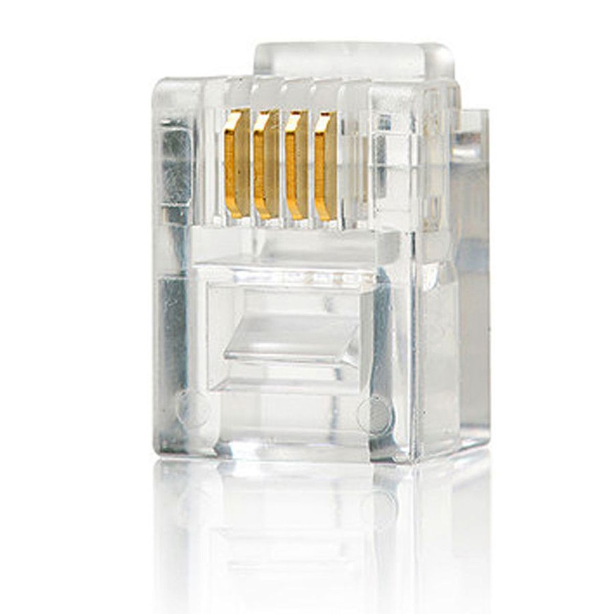 Conector Rj11 6P4C com 10 Peças, marca  - Foto Principal