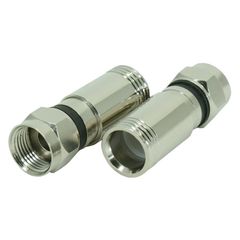 Conector F Compressao Rg 6 com 4 Peças